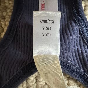 FP Movement Seamless Ribbed Sports Bra Navy Blue Size S